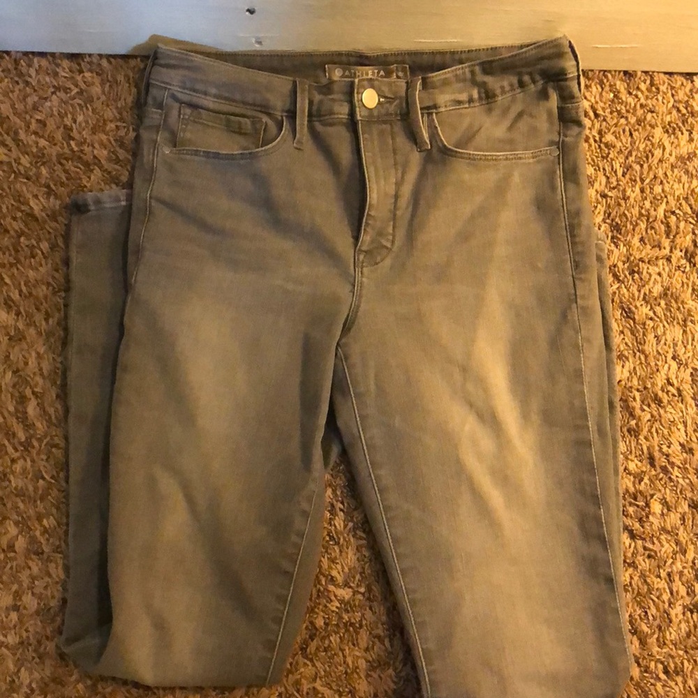 Athleta Gray Jeans Size 12 New